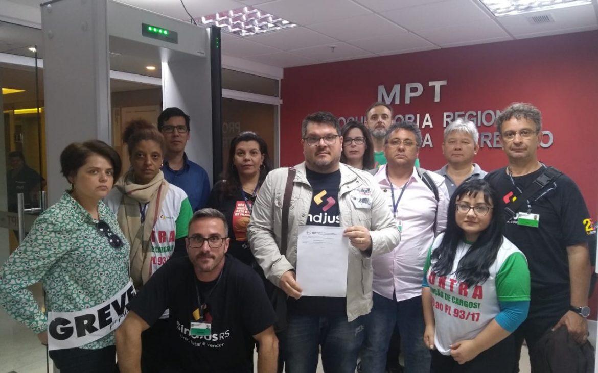 Servidores denunciam ao MPT pressão do Tribunal contra a greve