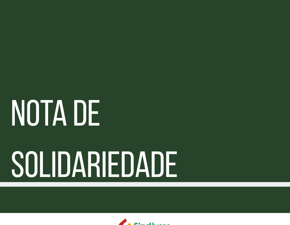 NOTA DE SOLIDARIEDADE