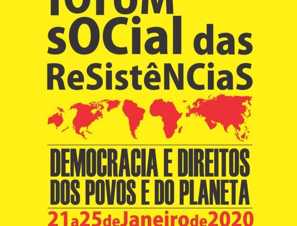 Sindjus convida para abertura do Fórum Social das Resistências