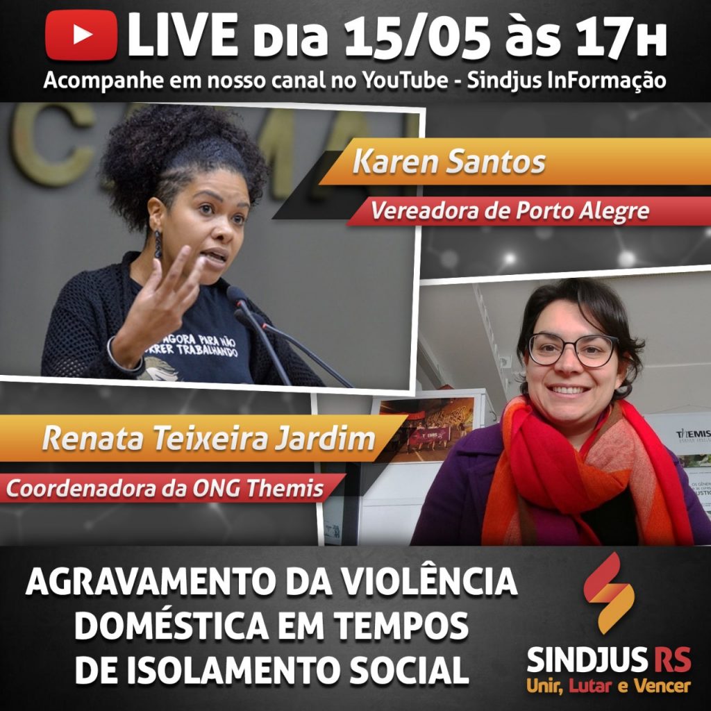 Live Sindjus (In)Formação – Agravamento da violência doméstica em tempos de pandemia