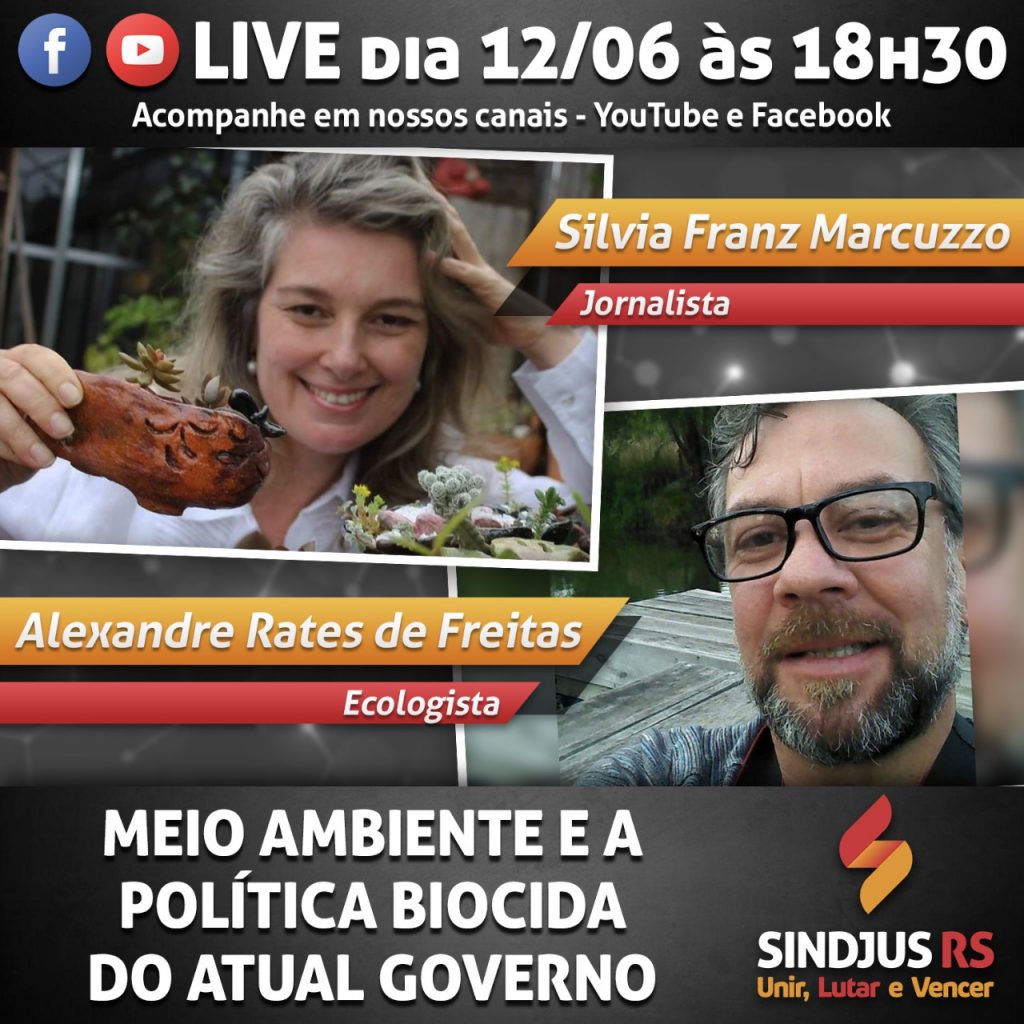 Live Sindjus (In)Formação 12/6/2020 – meio ambiente e a política biocida do atual governo