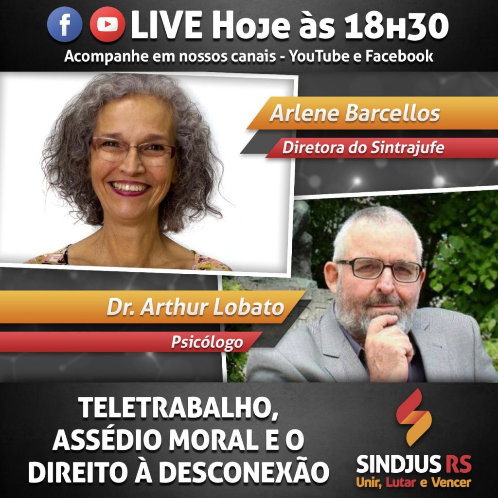 Sindjus (In)Formação – Teletrabalho, assédio moral e o direito à desconexão