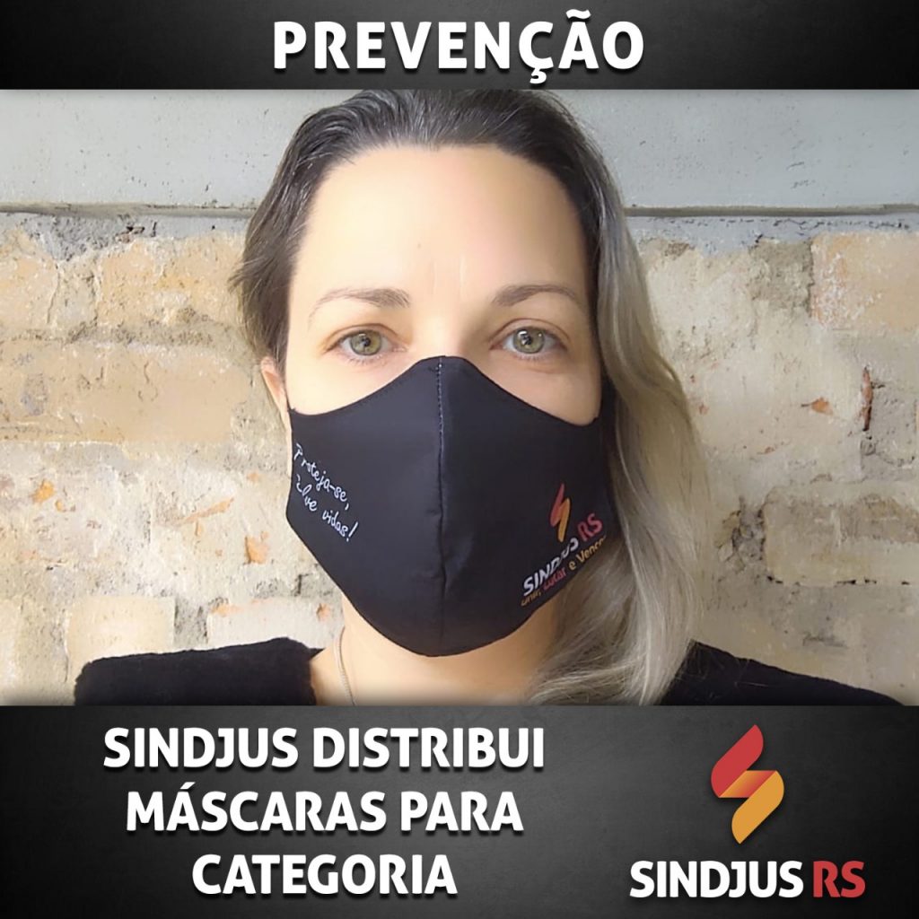 Sindjus distribui máscaras para categoria