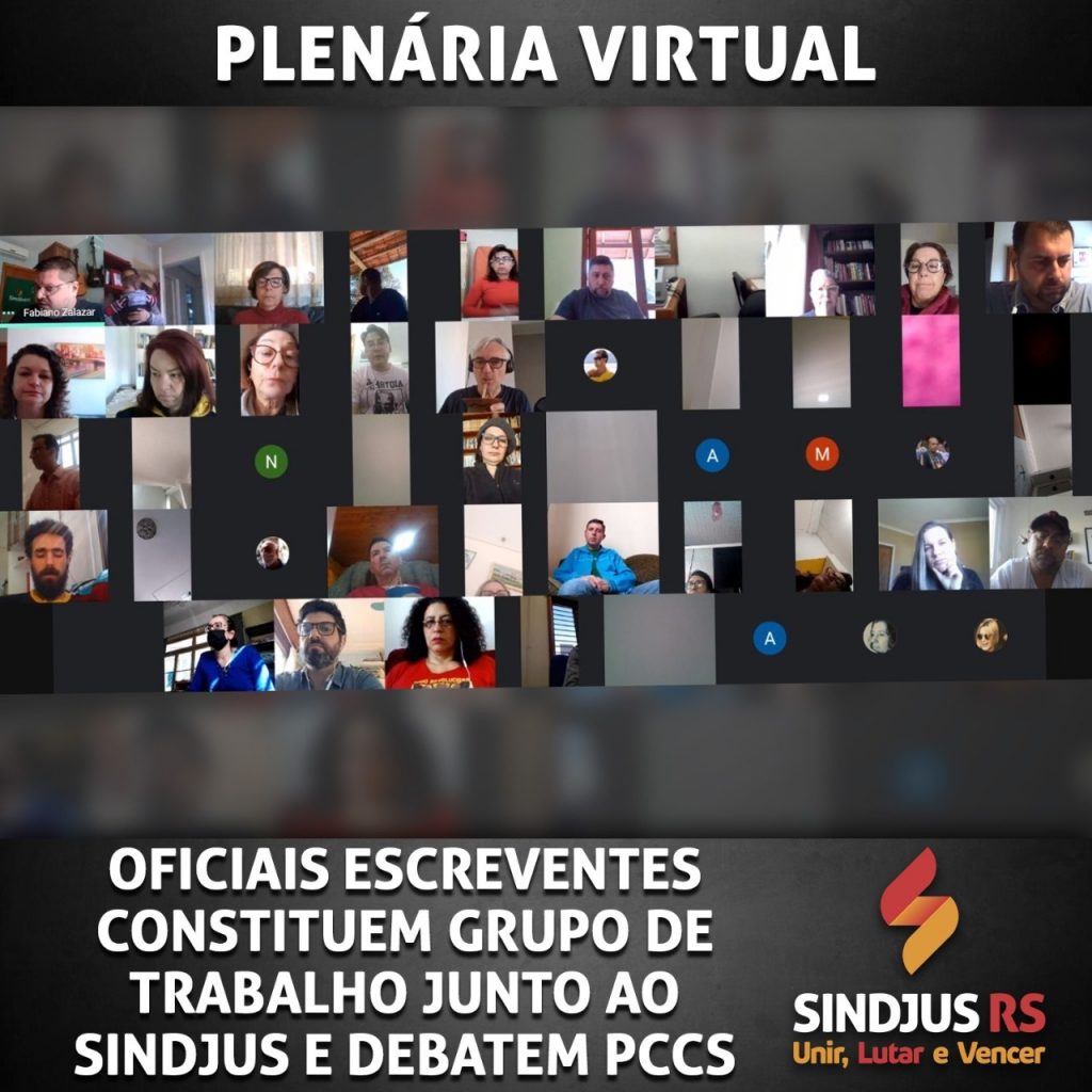 Oficiais escreventes constituem grupo de trabalho junto ao Sindjus e debatem PCCS