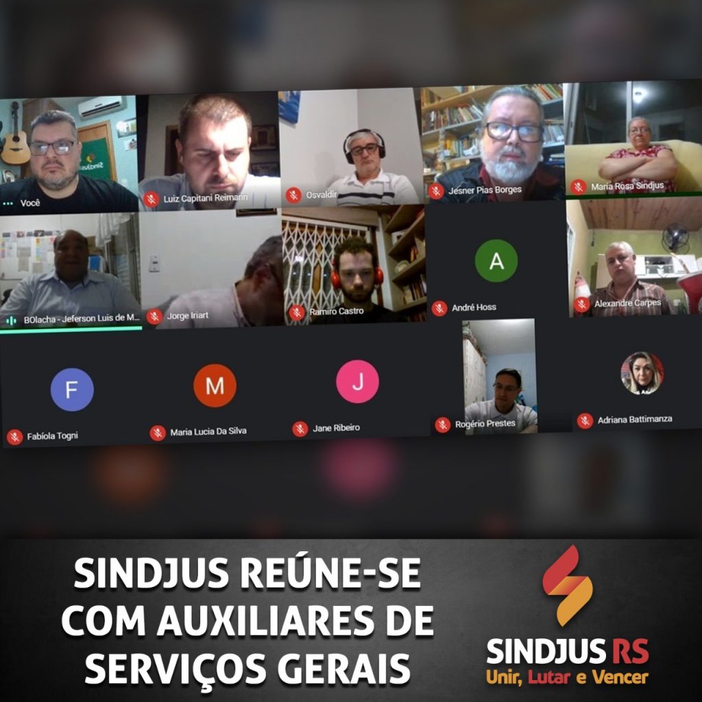 Sindjus reúne-se com Auxiliares de Serviços Gerais