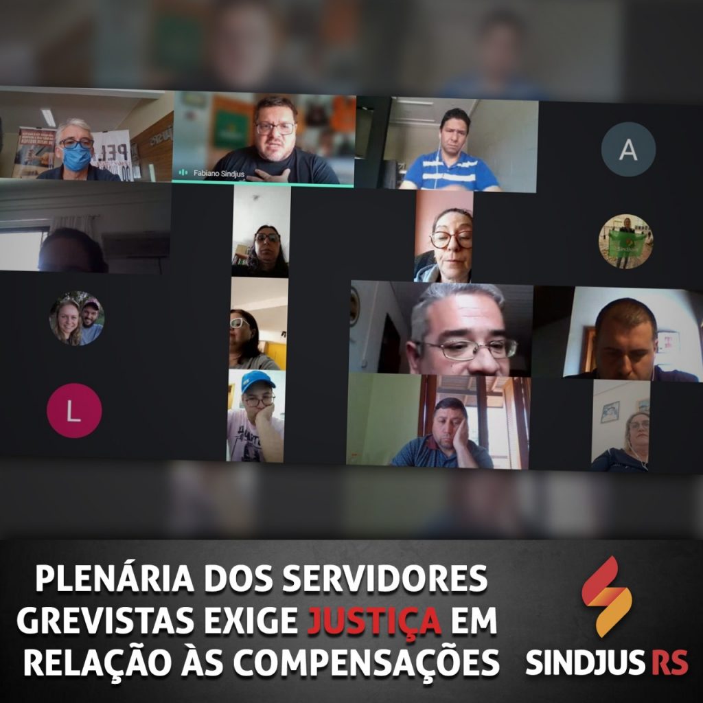 Plenária dos servidores grevistas exige justiça em compensações