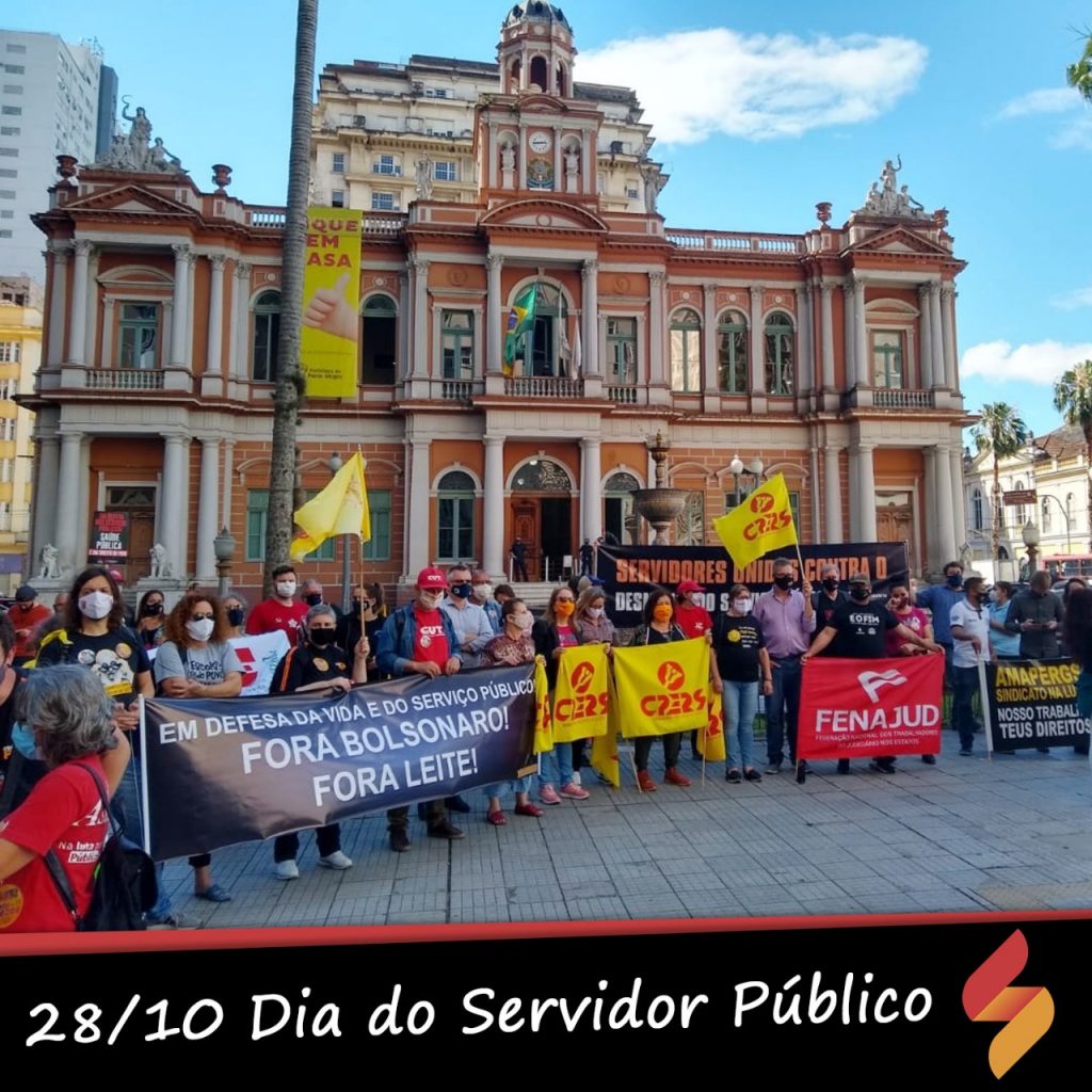 Dia do servidor público tem atos contra reforma administrativa em todo o país