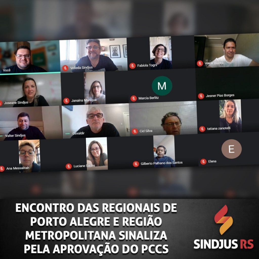 Encontro das regionais de Porto Alegre e Região Metropolitana sinaliza pela aprovação do PCCS