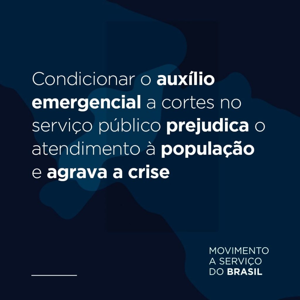 Movimento a Serviço do Brasil: nota pública rejeita fala de ministro Paulo Guedes