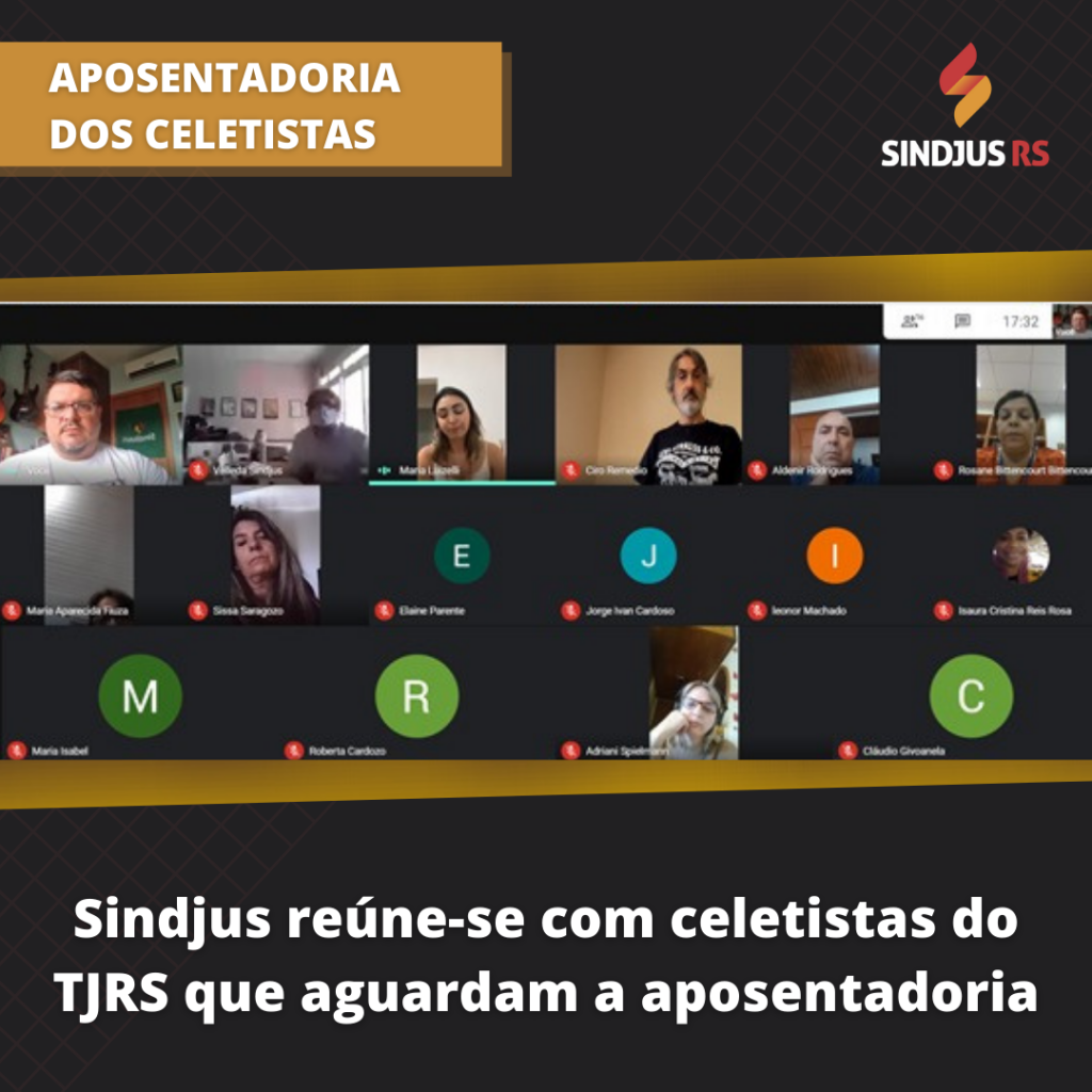 Sindjus reúne-se com celetistas do TJRS que aguardam a aposentadoria