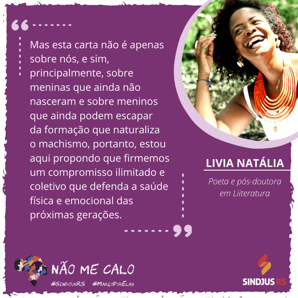 Ser feminista é ser de luta, por Lívia Natália