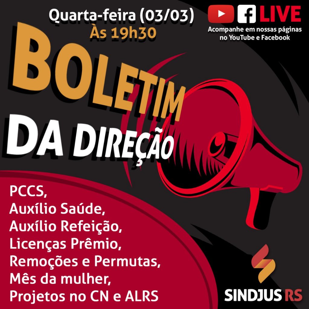 Live do Boletim da Direção