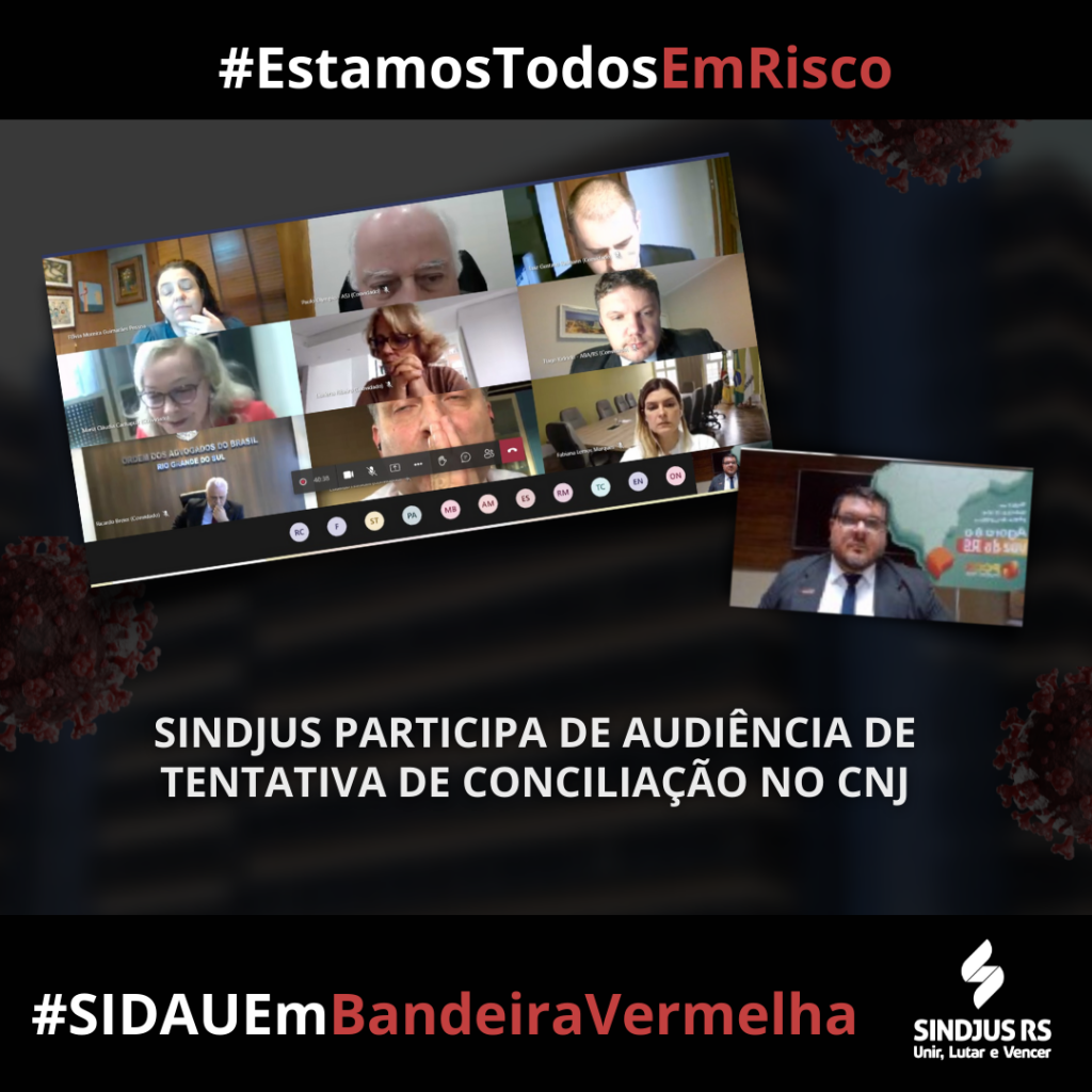 Sindjus participa de audiência de tentativa de conciliação no CNJ