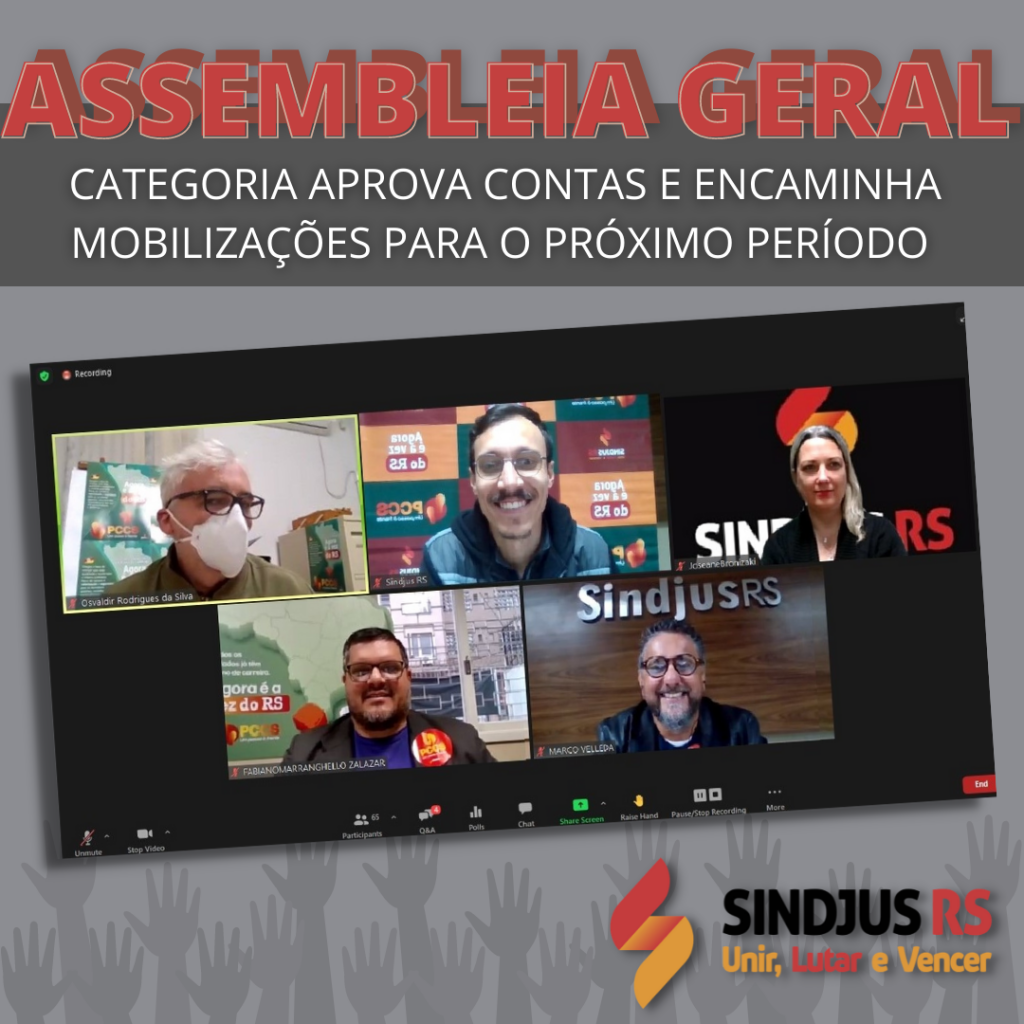 Assembleia Geral Ordinária aprova contas e encaminha mobilizações para o próximo período