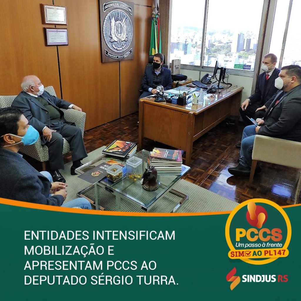 Entidades intensificam mobilização e apresentam PCCS ao deputado Sérgio Turra