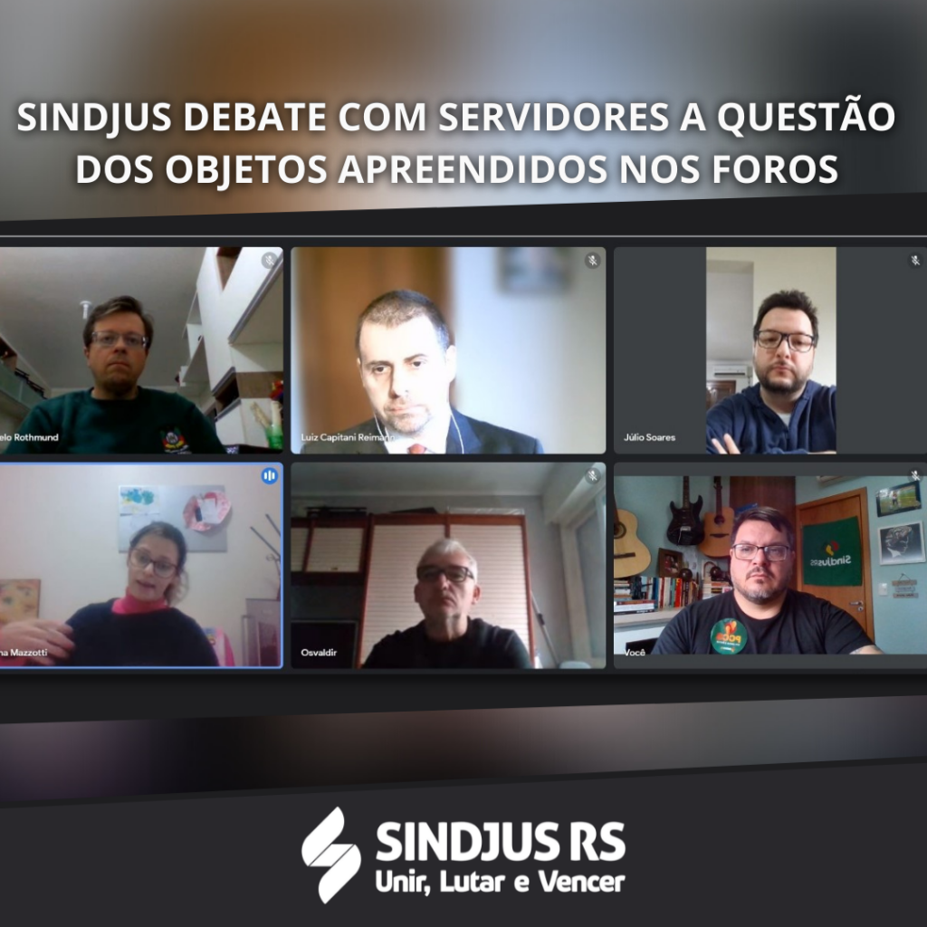 Direção sindical debate com servidores a questão dos objetos apreendidos nos foros