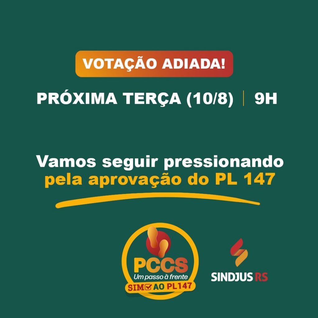 Votação adiada: PCCS do Judiciário gaúcho fica para próxima semana