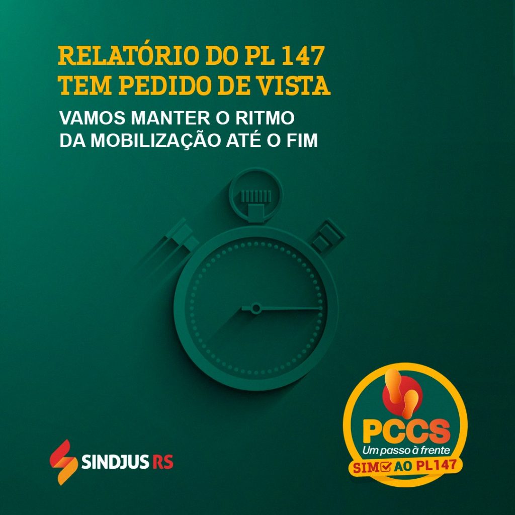 Votação adiada: Relatório do PL 147 tem pedido de vista