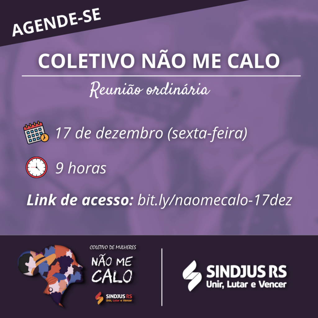 Encerramento do ano: reunião do Coletivo Não Me Calo