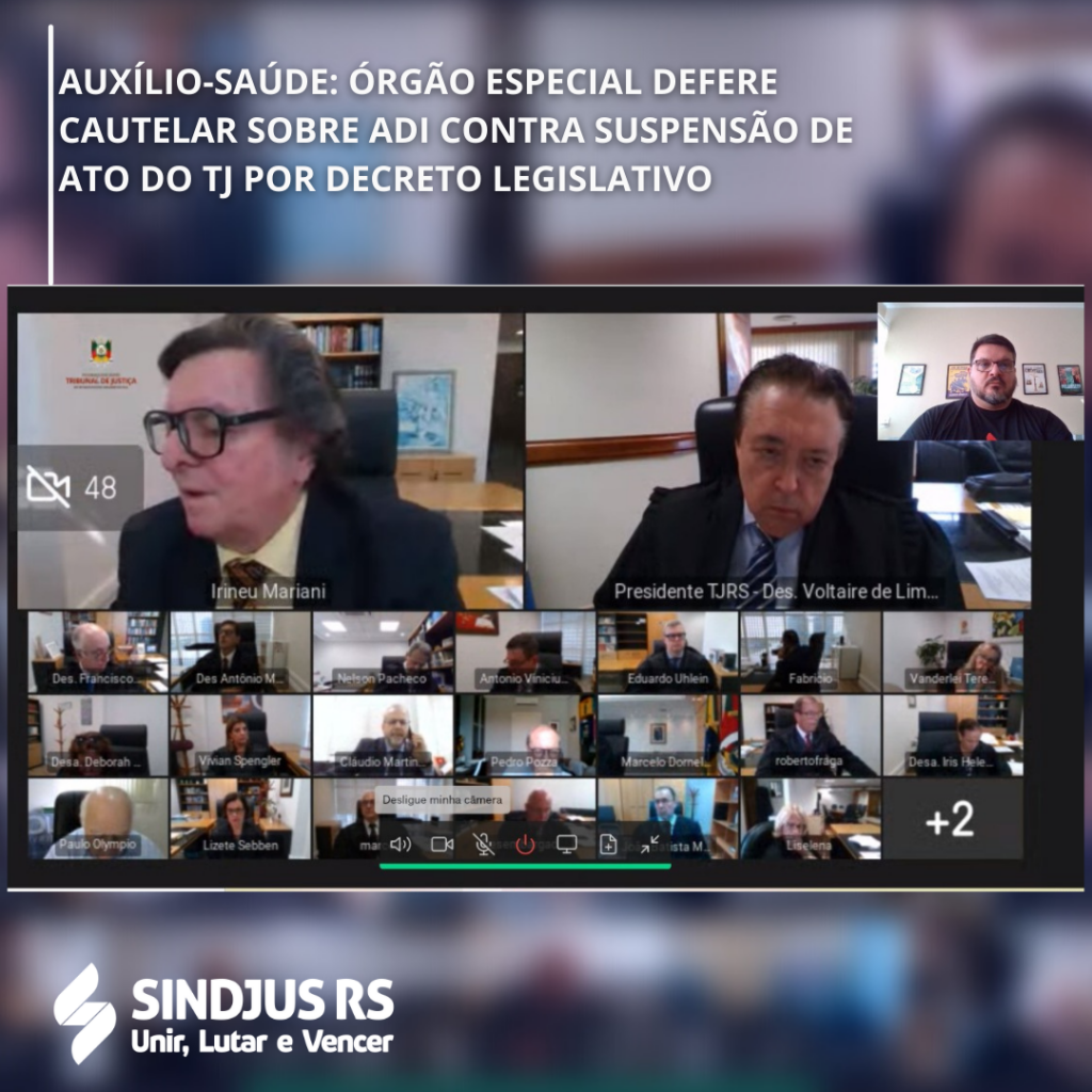 Órgão Especial concede cautelar declarando inconstitucionais decretos legislativos que sustaram atos administrativos do auxílio-saúde