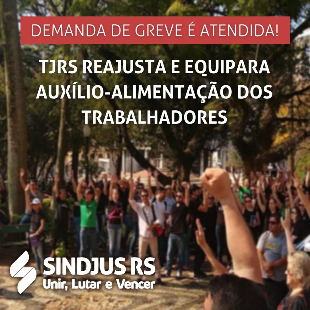 Mais uma grande vitória da categoria: equiparação e correção do auxílio-alimentação