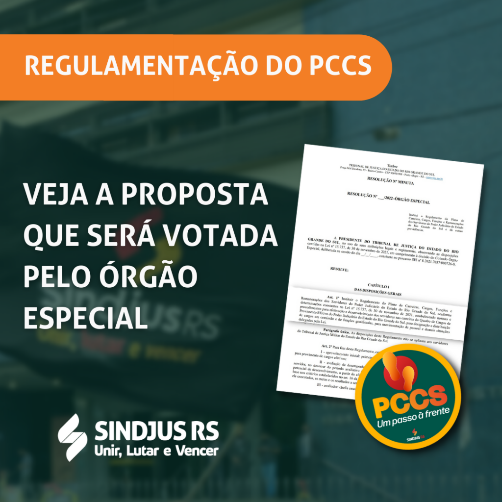 Regulamentação do Plano de Carreira: veja a proposta que será votada pelo Órgão Especial