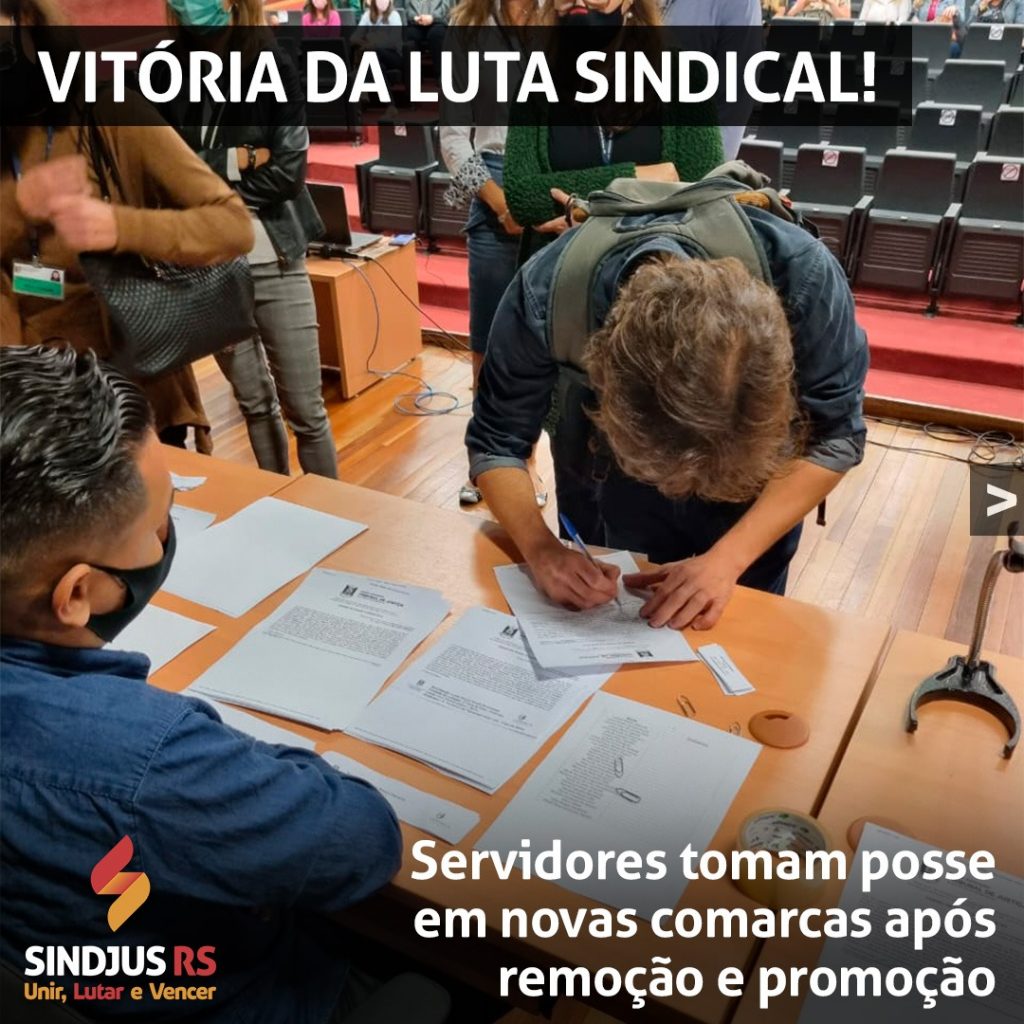 Vitória da luta sindical: Servidores tomam posse em novas comarcas após processo de remoção