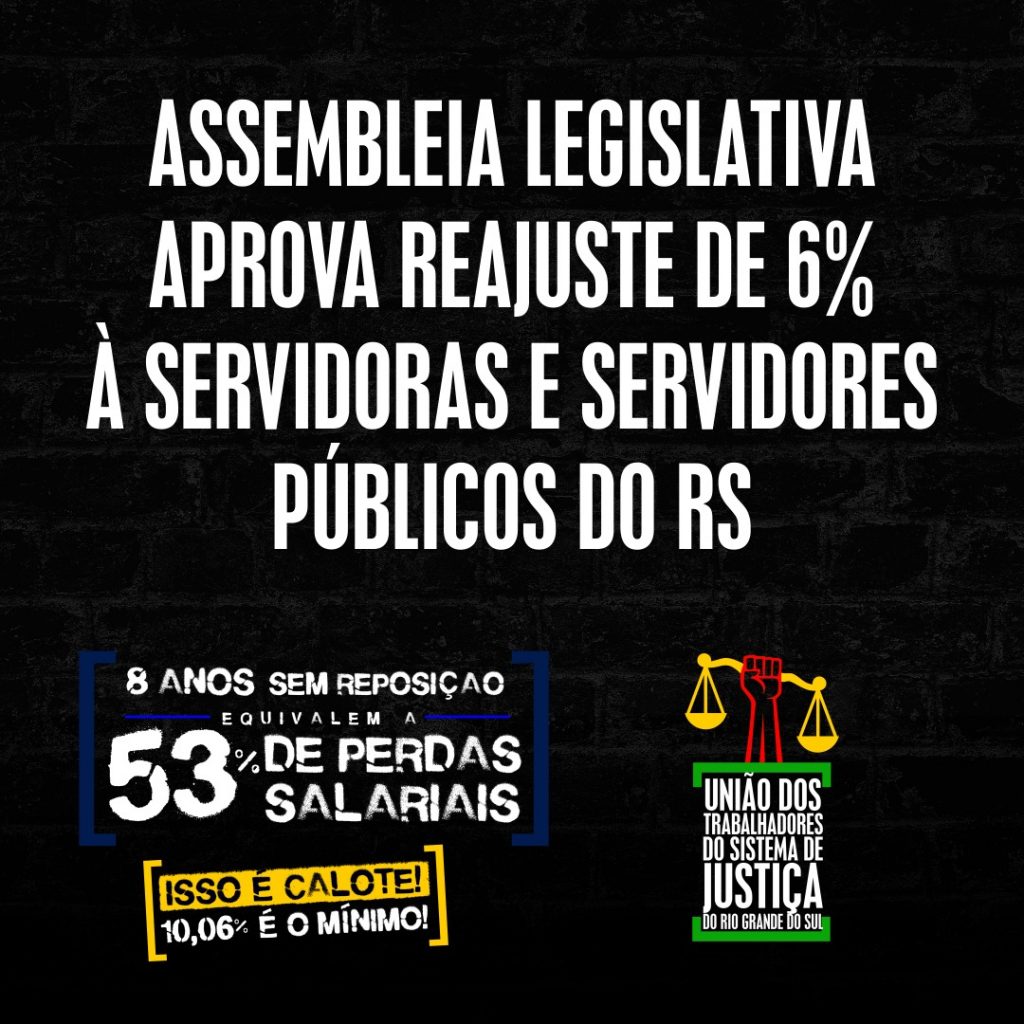 Assembleia Legislativa aprova reajuste de 6% para funcionalismo público