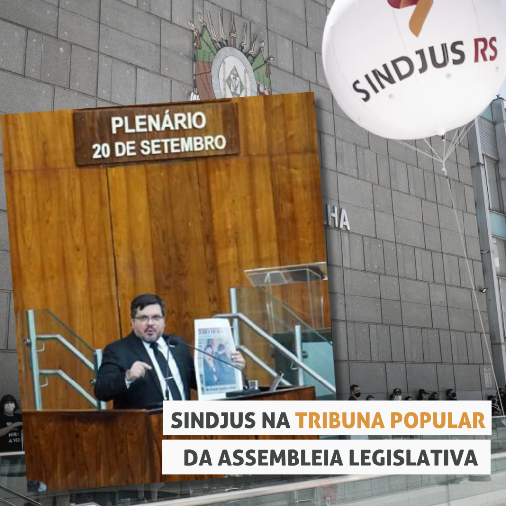 Regime de Recuperação Fiscal: Na tribuna popular da ALRS, dirigente do Sindjus critica submissão do estado