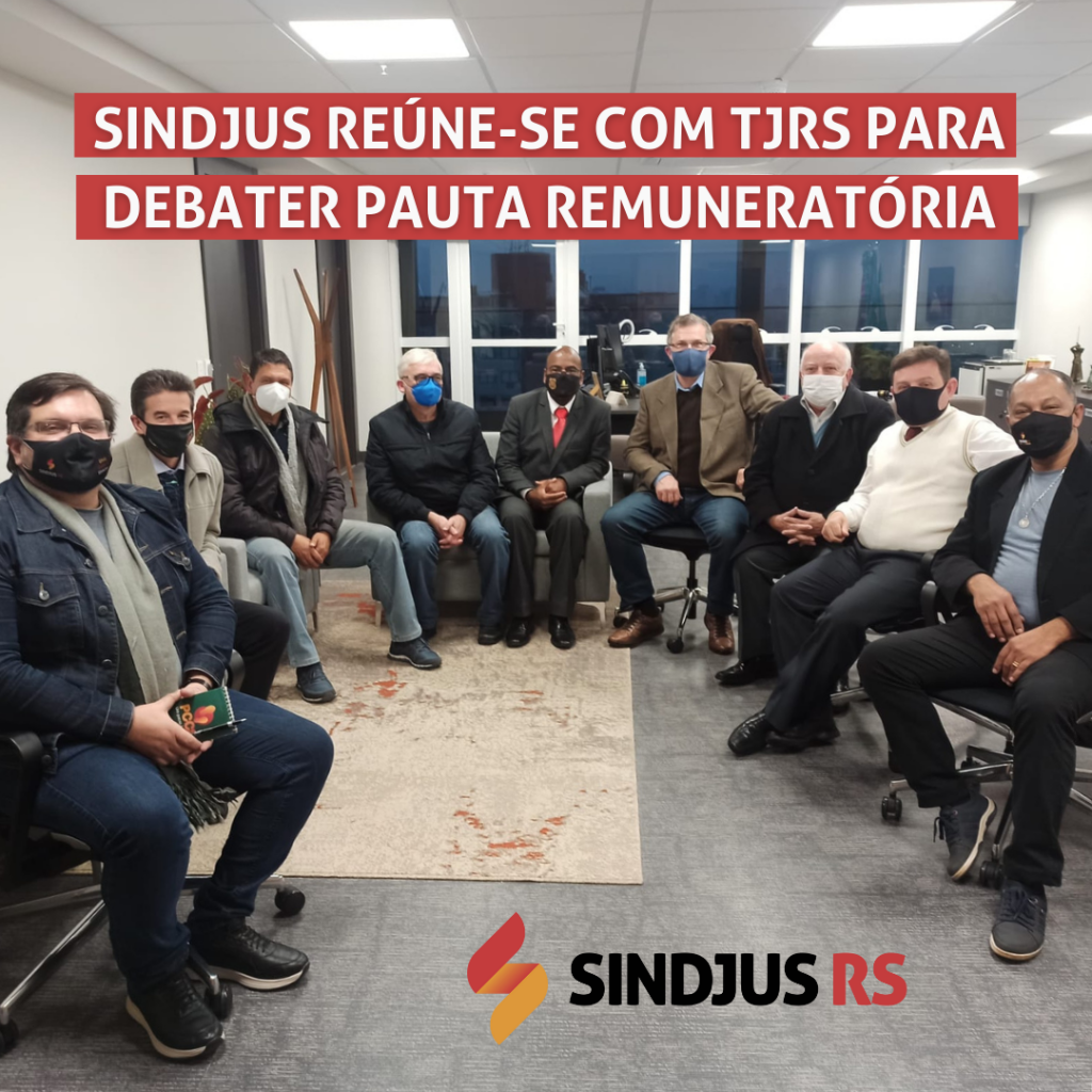 Sindjus reúne-se com 2º vice-presidente do TJRS para debater pauta remuneratória