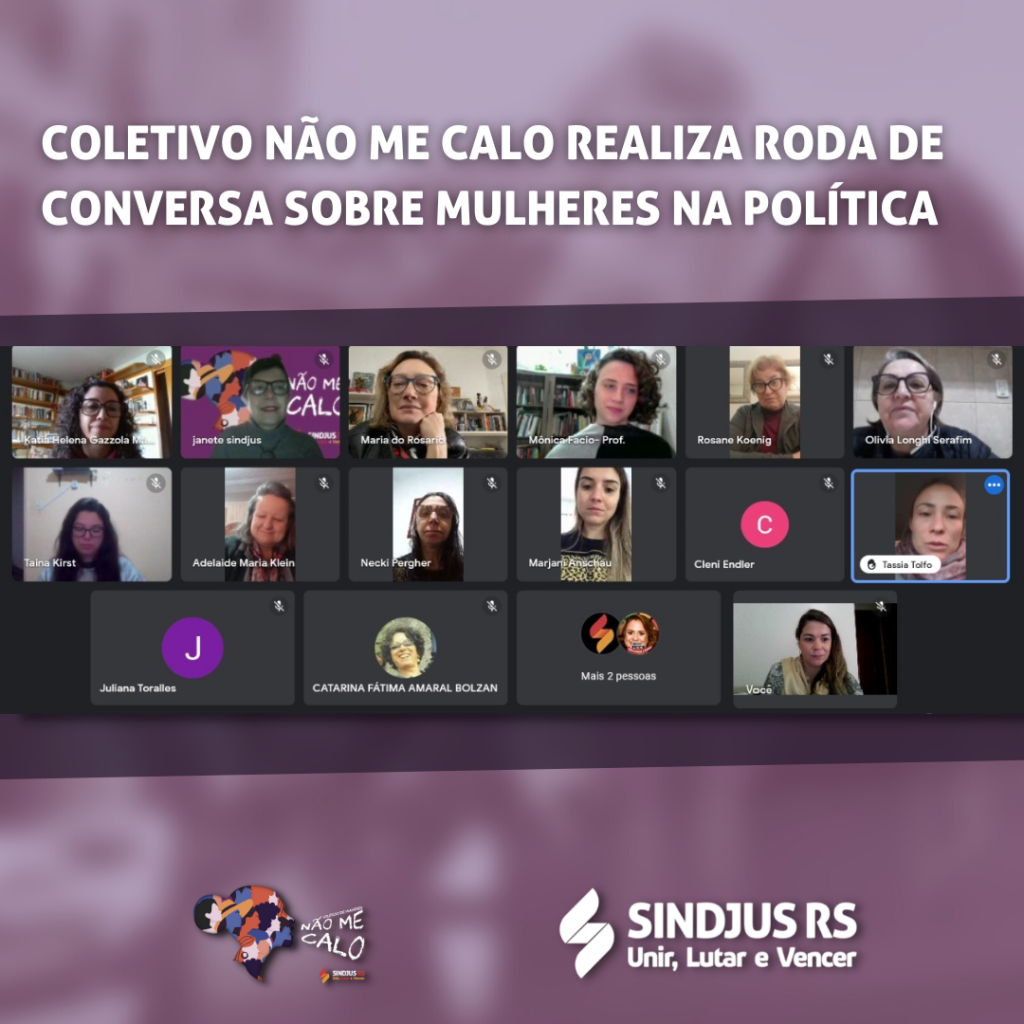 Coletivo Não Me Calo realiza roda de conversa sobre mulheres na política