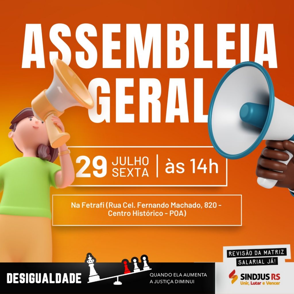 CONVOCAÇÃO: Assembleia Geral Extraordinária no dia 29 de julho