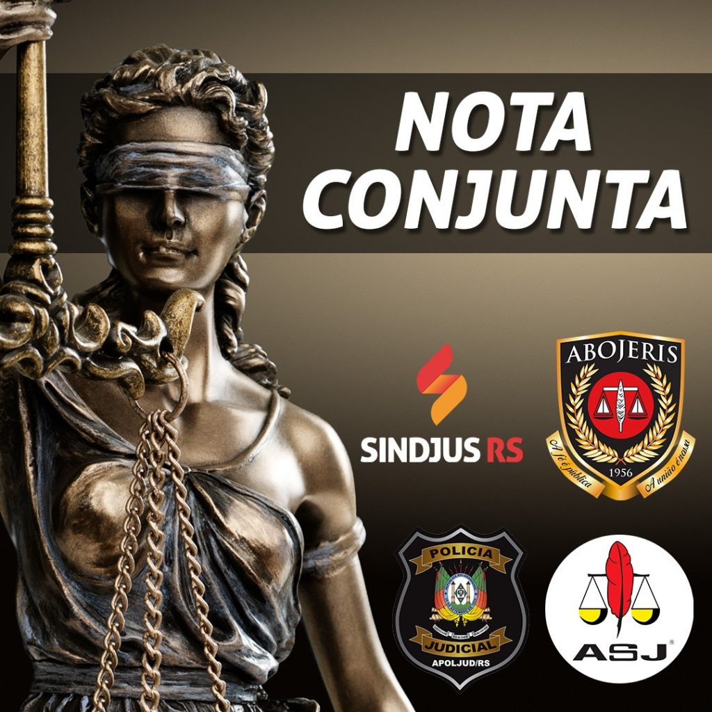 Nota conjunta das entidades de servidores do TJRS: a Justiça não é cega, ela enxerga muito bem o arrocho salarial dos trabalhadores