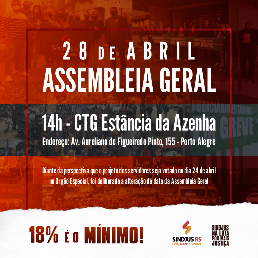 Convocação: Assembleia Geral Ordinária no dia 28 de abril