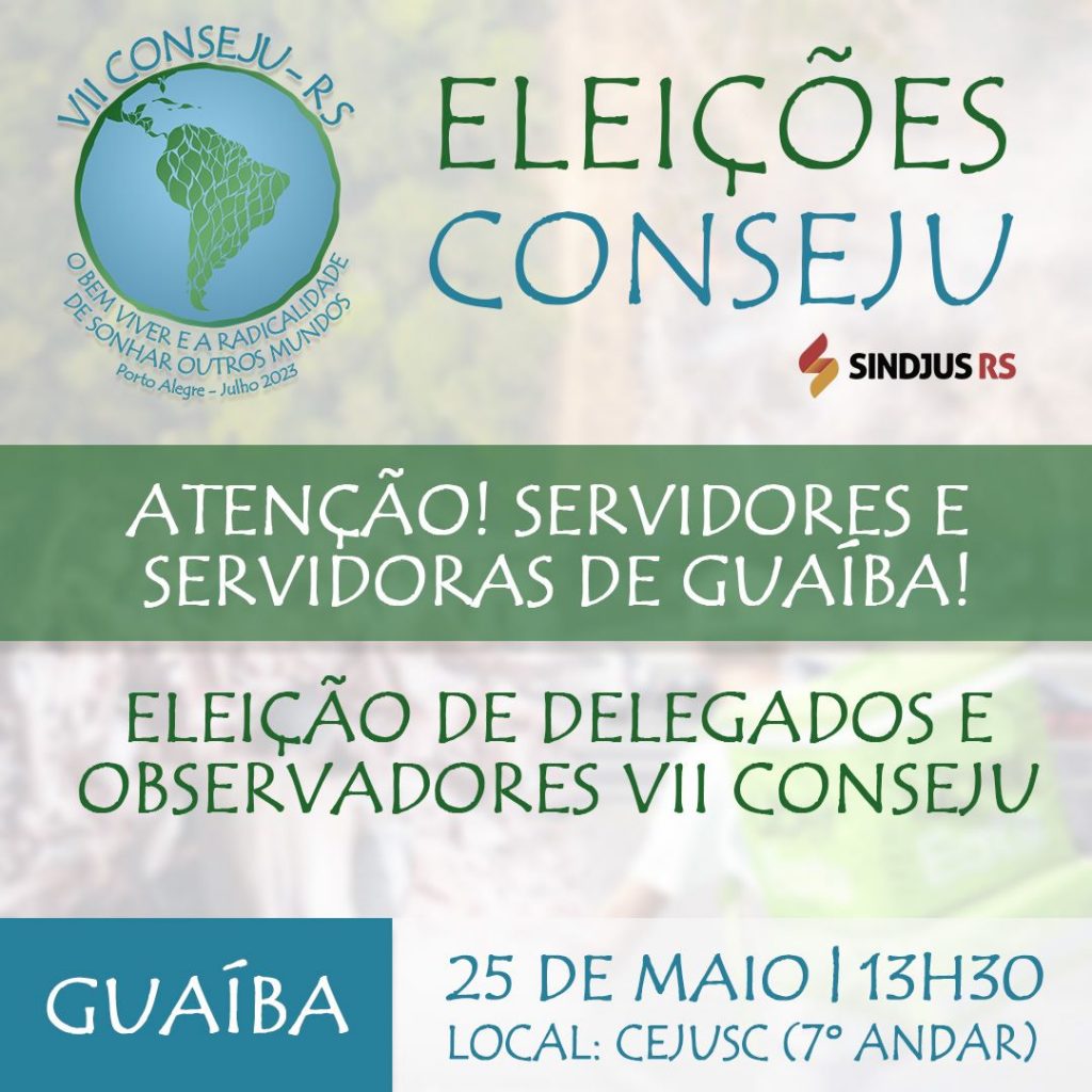 Conseju | Eleição de delegados e observadores em Guaíba
