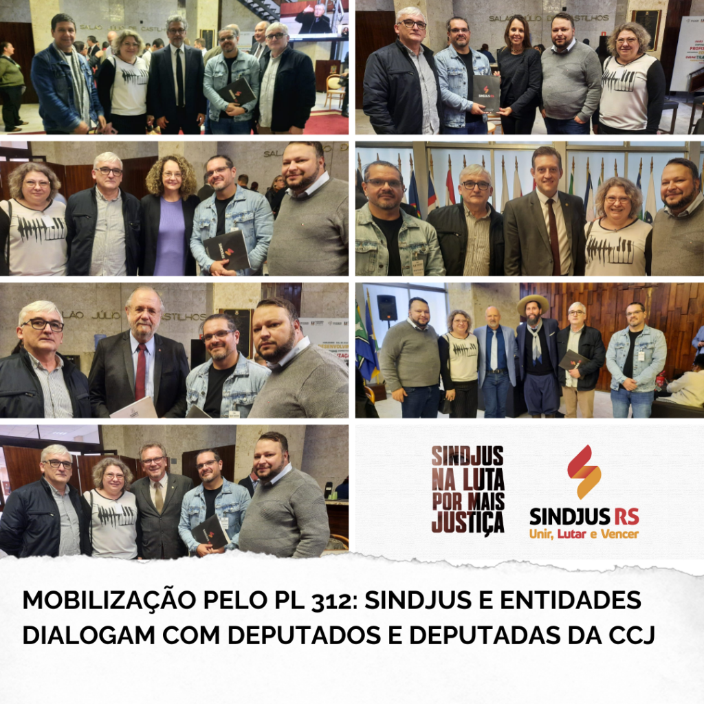 Mobilização pelo PL 312: Sindjus e entidades dialogam com deputados e deputadas da CCJ