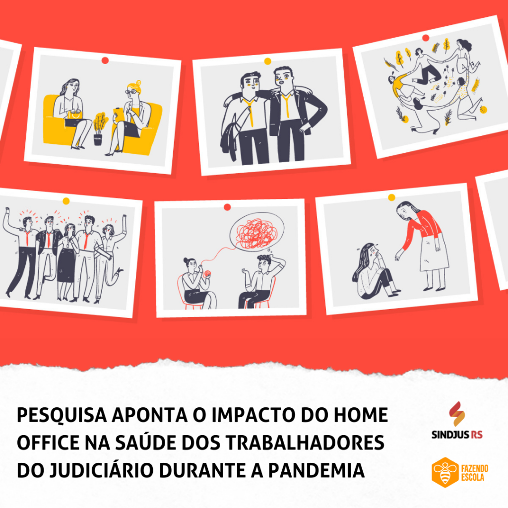 Pesquisa aponta o impacto do home office na saúde dos trabalhadores do Judiciário durante a pandemia