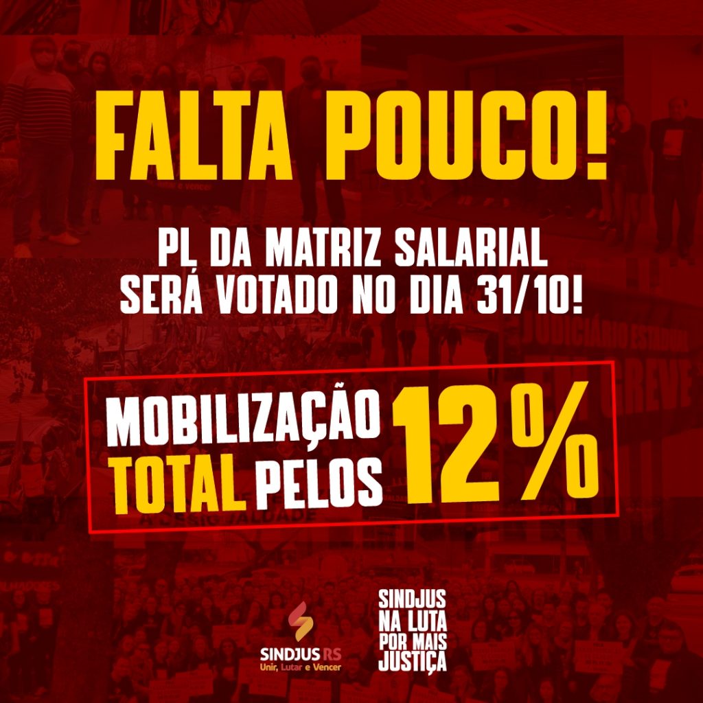 Matriz Salarial: votação será no dia 31 de outubro