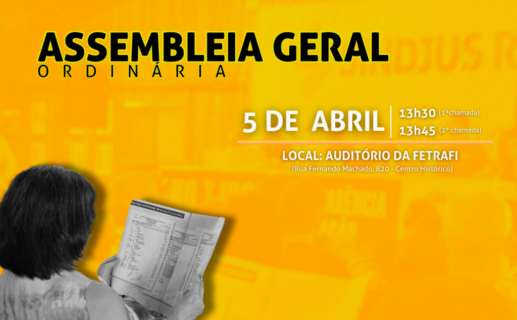 Assembleia Geral Ordinária no dia 5 de abril