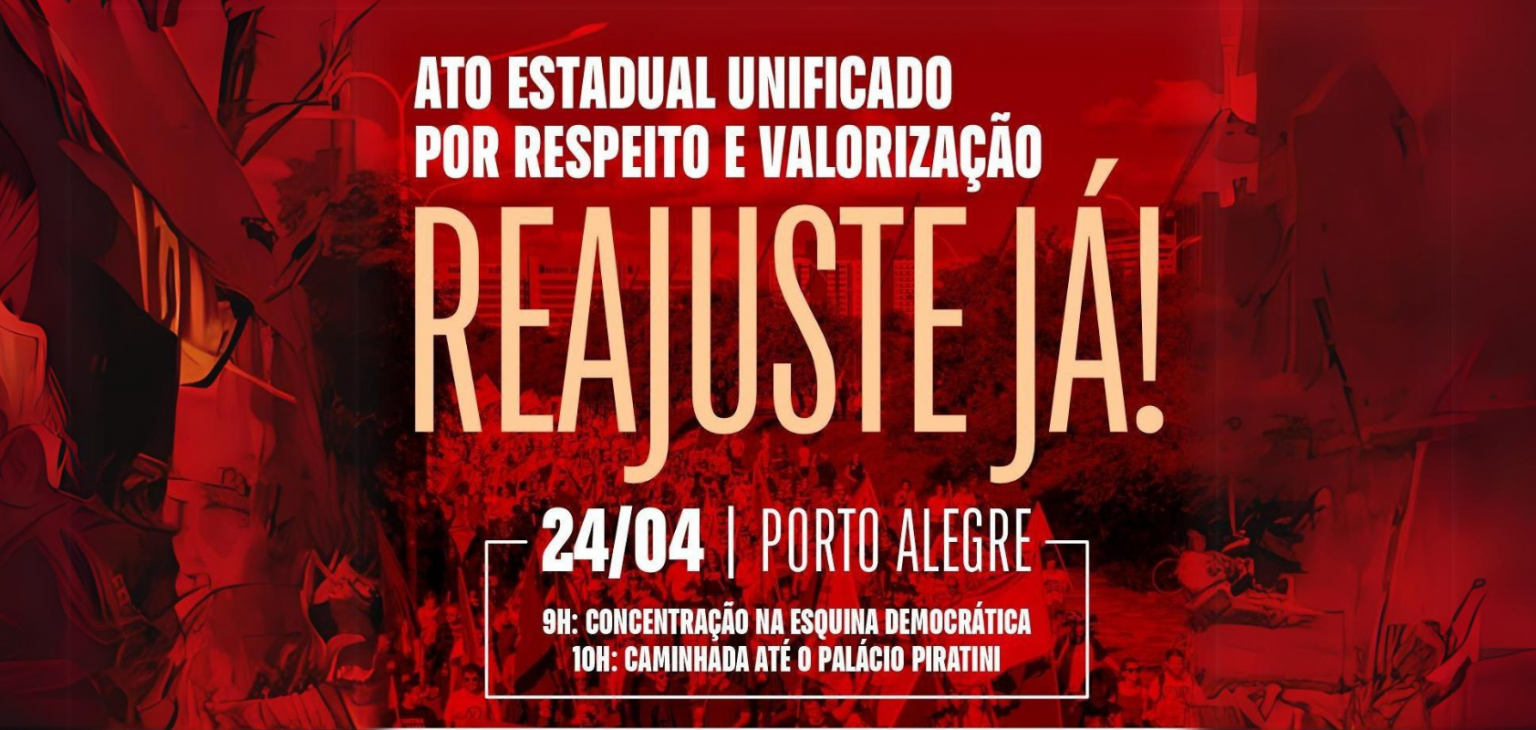 Convocação: Ato pela revisão geral anual no dia 24 de abril
