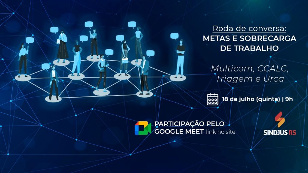 Roda de conversa “Metas e sobrecarga de trabalho”: Multicom, CCALC, Triagem, Urca e Única.