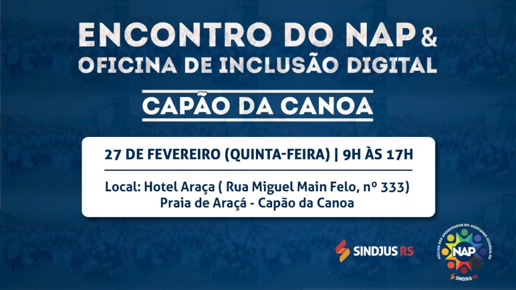 Encontros Regionais do NAP: Atividade em Capão da Canoa abre a agenda de atividades dos aposentados