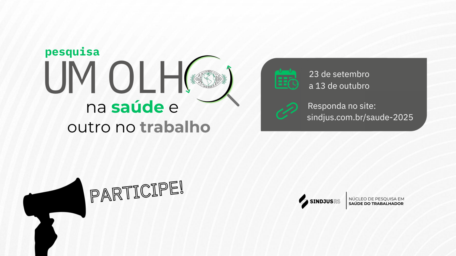 Saúde no centro da luta sindical: participe da pesquisa do Sindjus