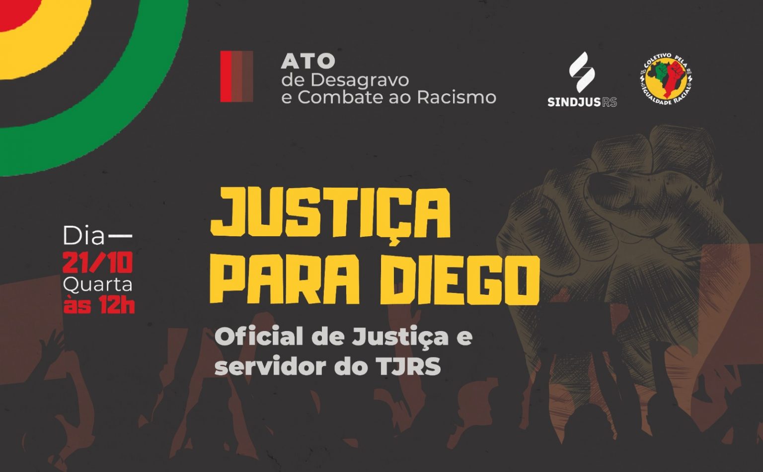 Justiça para Diego: Ato público de desagravo e combate ao racismo em Lajeado