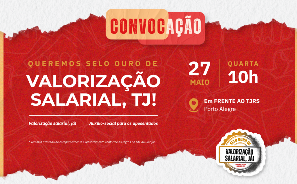 Convocação | Assembleia-Ato pela Valorização Salarial no dia 27 de maio